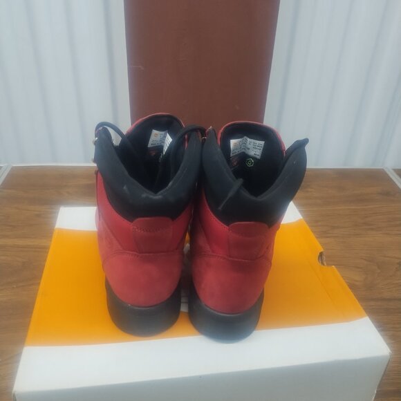 Mens 6" Timberland field boots Dk Rd Sz 8 - Picture 7 of 16